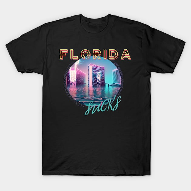 Florida Sucks Vaporwave T-Shirt by AutomaticSoul